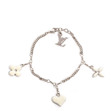 silver louis vuitton charm bracelet|authentic Louis Vuitton bracelets.